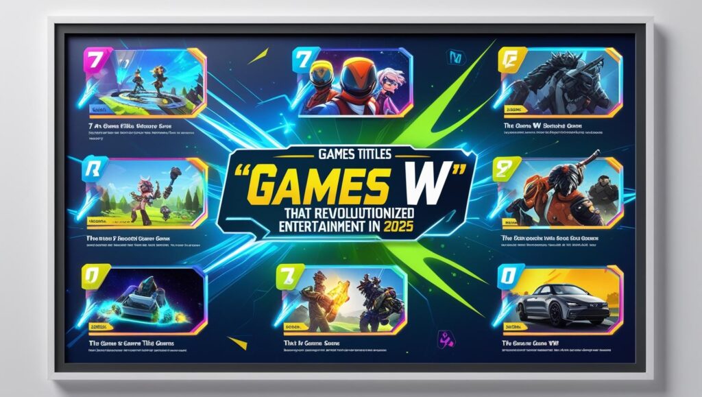 7 "Games W" Titles That Are Changing the Way People Have Fun in 2025

