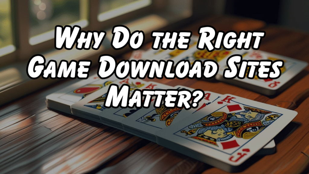 Why Do the Right Game Download Sites Matter?