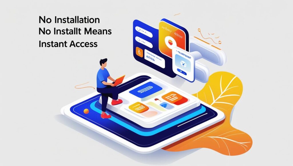 No Installation Means Instant Access