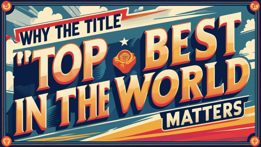 Why the Title "Top Best Game in the World" Matters